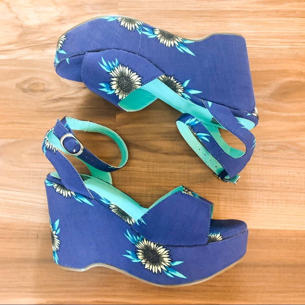 Sunflower Platform Chunky Heels Wedges